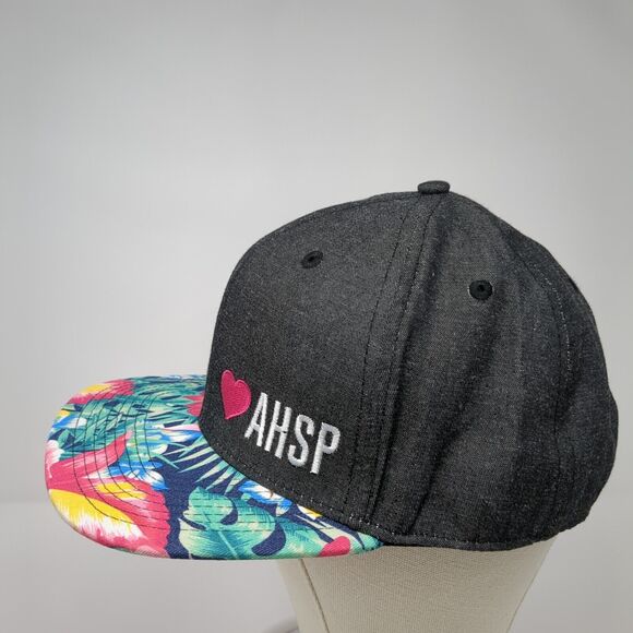AHSP Aspen Highlands Ski Patrol Snapback Hat Multi OS Embroidered Floral Print - Picture 3 of 8